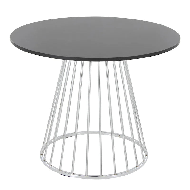 Table à manger ronde Canary Pugo avec base piédestal