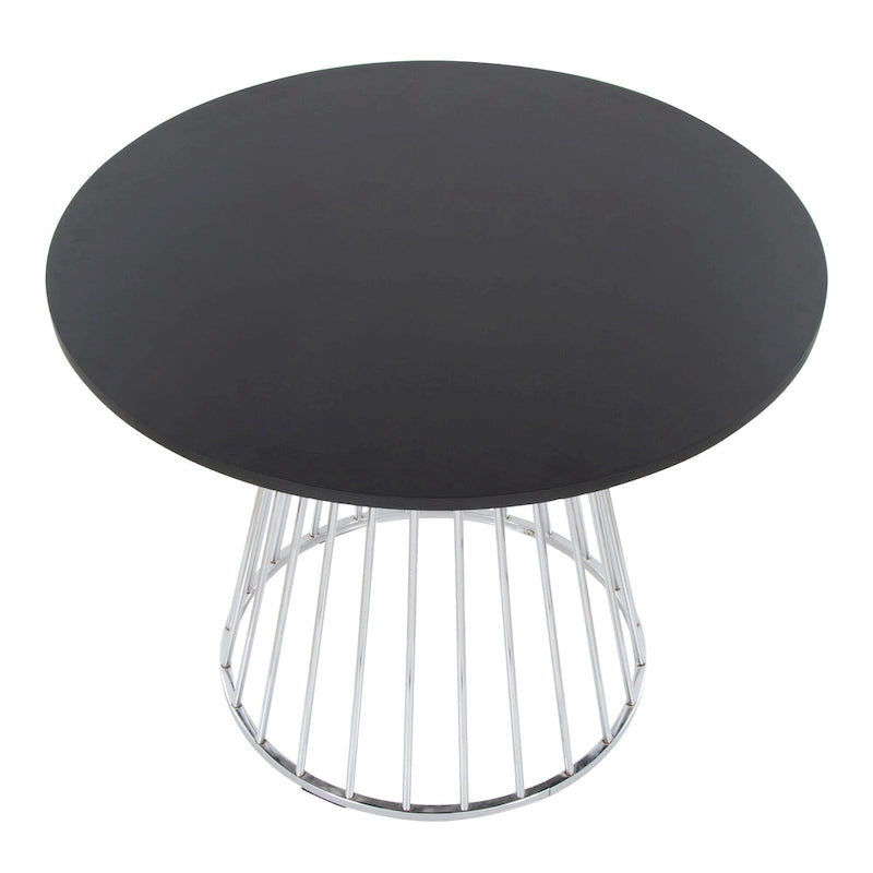 Table à manger ronde Canary Pugo avec base piédestal