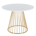 Table à manger ronde Canary Pugo avec base piédestal