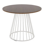 Table à manger ronde Canary Pugo avec base piédestal