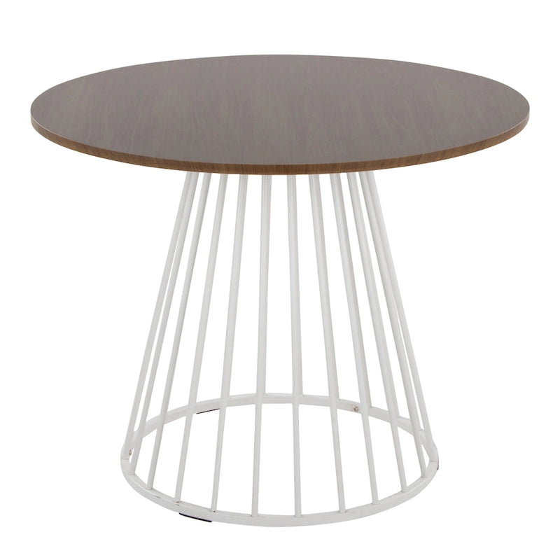 Table à manger ronde Canary Pugo avec base piédestal