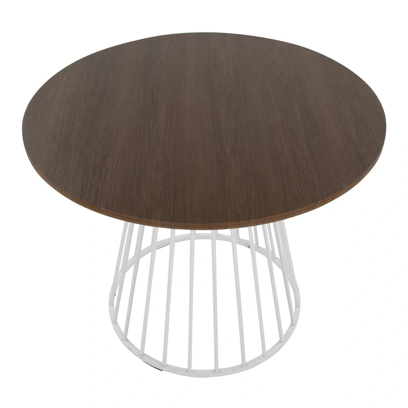 Table à manger ronde Canary Pugo avec base piédestal