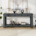 Console avec tiroirs de rangement et étagère inférieure