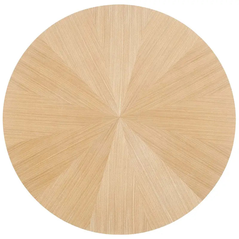 Table à manger ronde en bois de 47 po