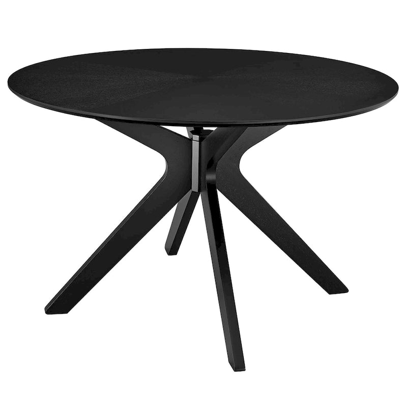 Table à manger ronde en bois de 47 po