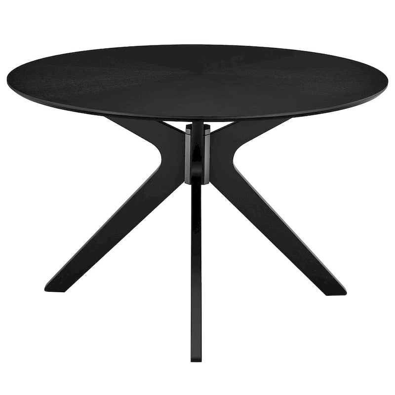 Table à manger ronde en bois de 47 po