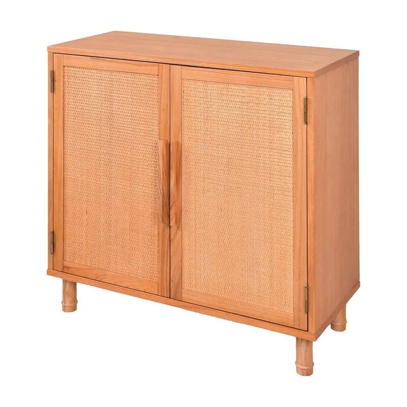 Armoire 2 portes en bois blond clair
