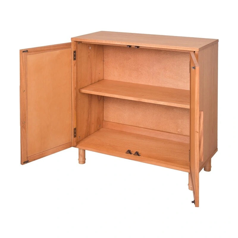 Armoire 2 portes en bois blond clair