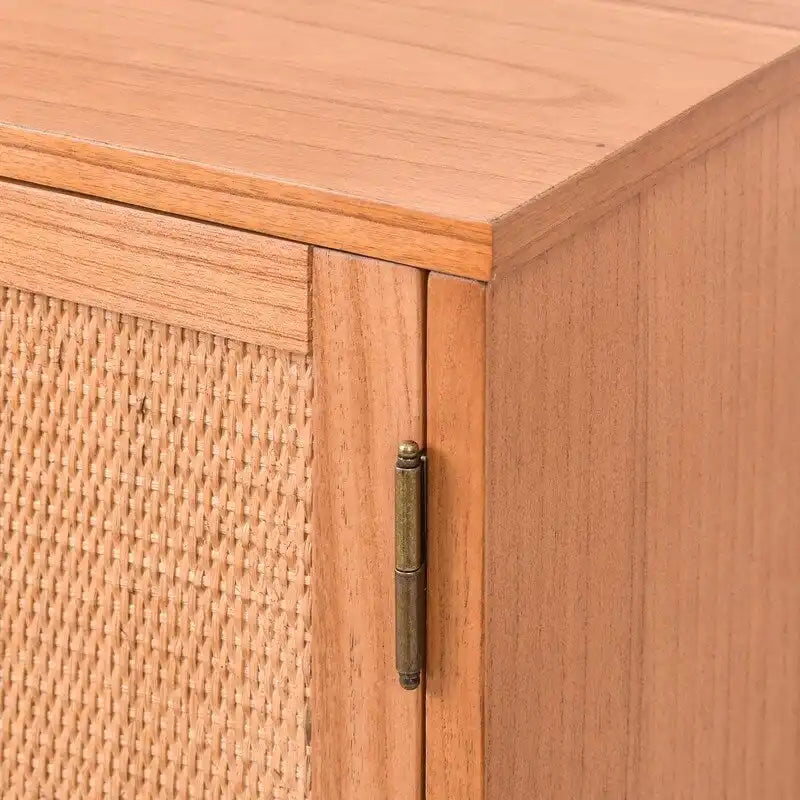 Armoire 2 portes en bois blond clair