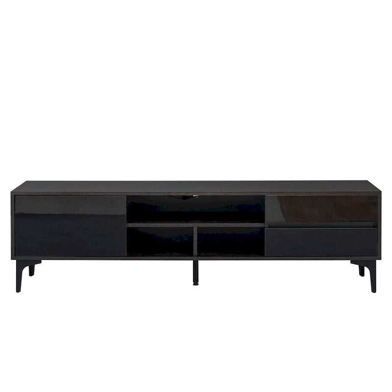 Meuble TV, meuble de divertissement avec lumières LED télécommandées