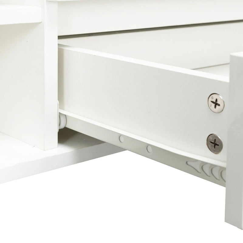 Meuble TV, meuble de divertissement avec lumières LED télécommandées