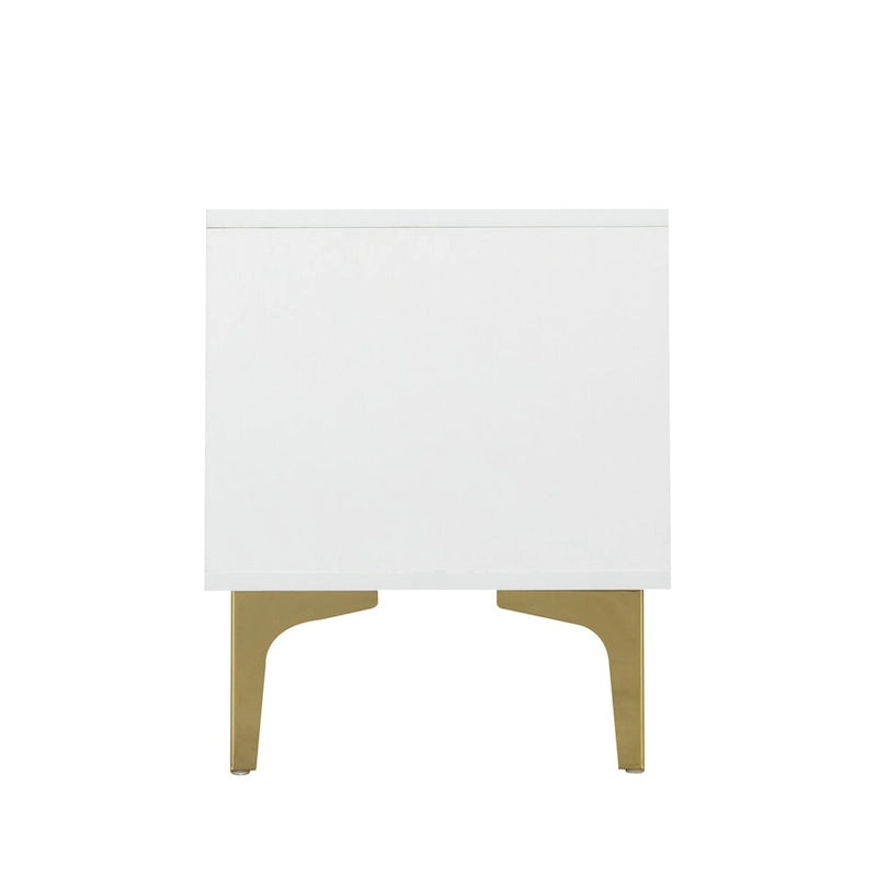 Meuble TV, meuble de divertissement avec lumières LED télécommandées