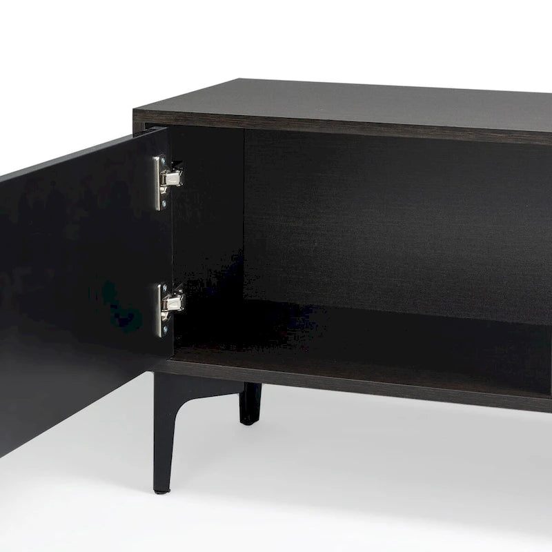 Meuble TV, meuble de divertissement avec lumières LED télécommandées