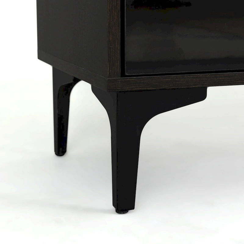 Meuble TV, meuble de divertissement avec lumières LED télécommandées