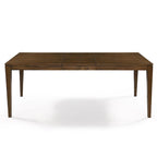 *Édition Limitée* Table à manger rectangulaire Zarbel 6-8 personnes, style Ferme Moderne, en bois massif, avec rallonge intégrée, pour salle à manger et cuisine