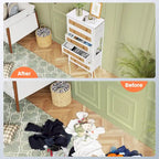 Commode à 6 tiroirs, tour de rangement en rotin PE, meuble de rangement