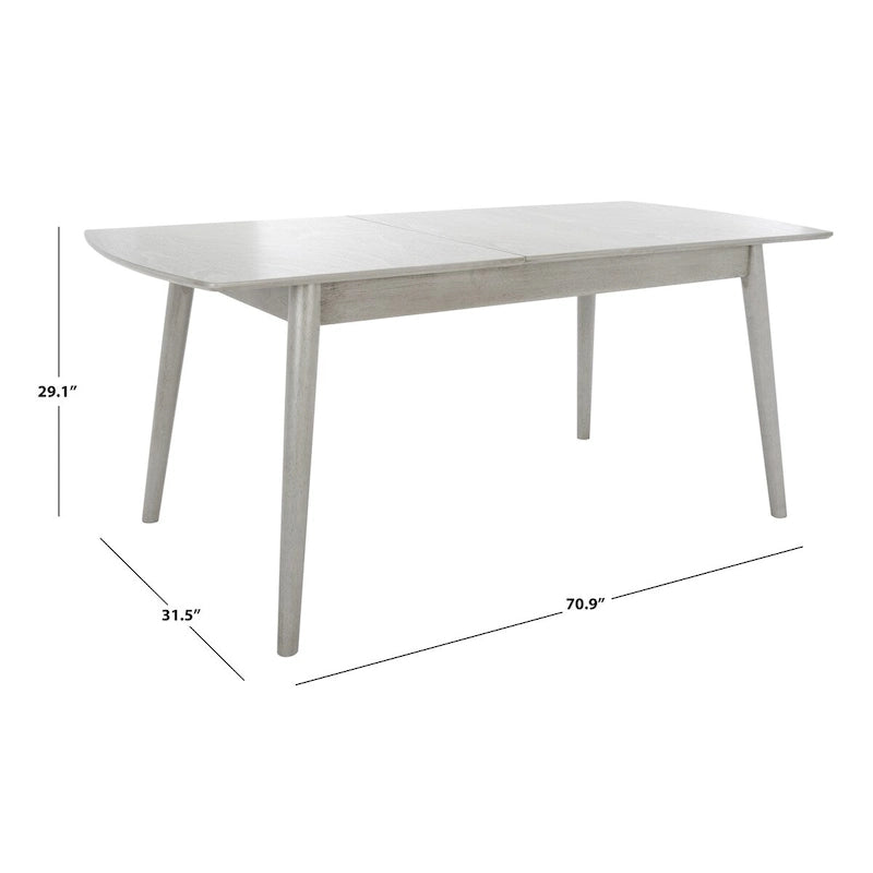 Table à manger extensible Margueritta - 180 cm L x 81 cm P x 74 cm H - 180Lx81Px74H