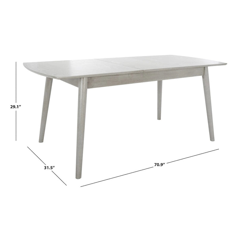 Table à manger extensible Margueritta - 180 cm L x 81 cm P x 74 cm H - 180Lx81Px74H