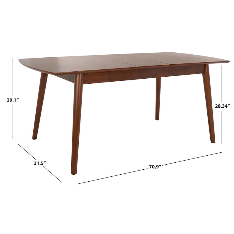 Table à manger extensible Margueritta - 180 cm L x 81 cm P x 74 cm H - 180Lx81Px74H