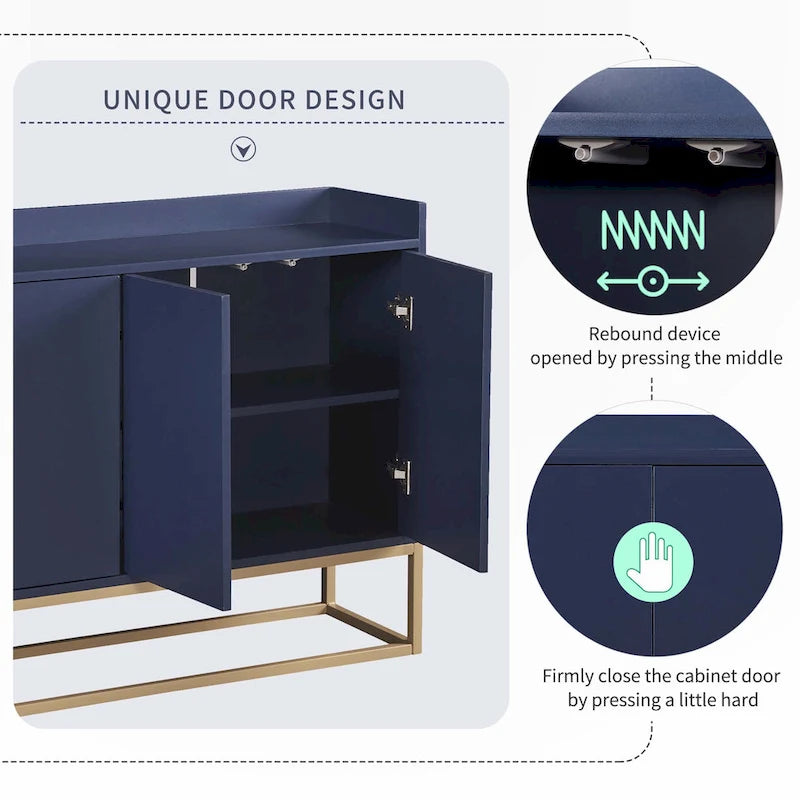 Bahut moderne Élégant meuble de rangement avec grand espace de rangement