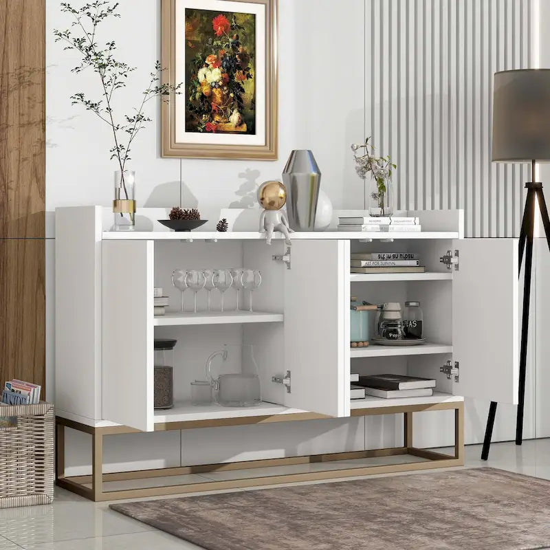 Bahut moderne Élégant meuble de rangement avec grand espace de rangement