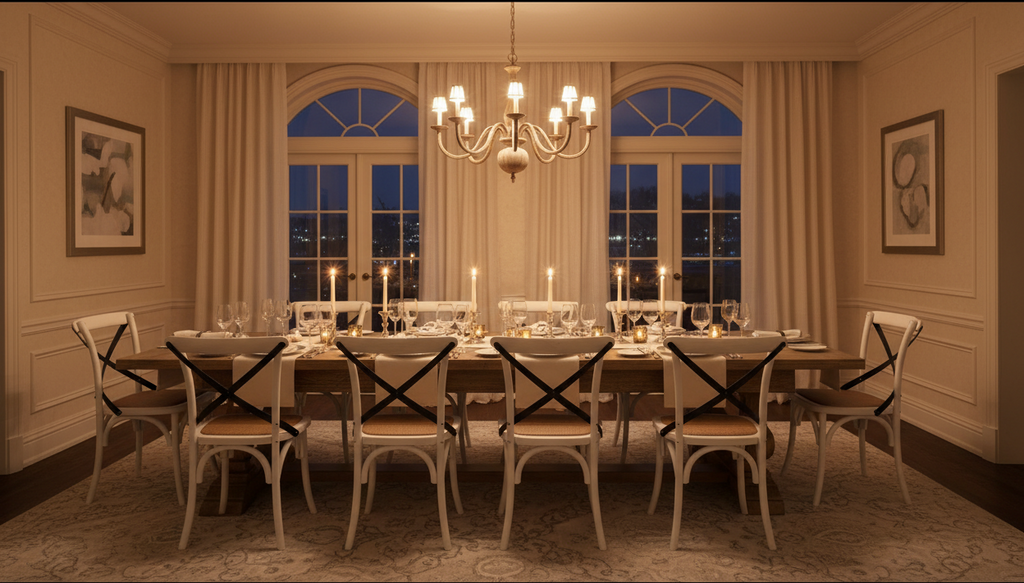 Dining Room Night - White