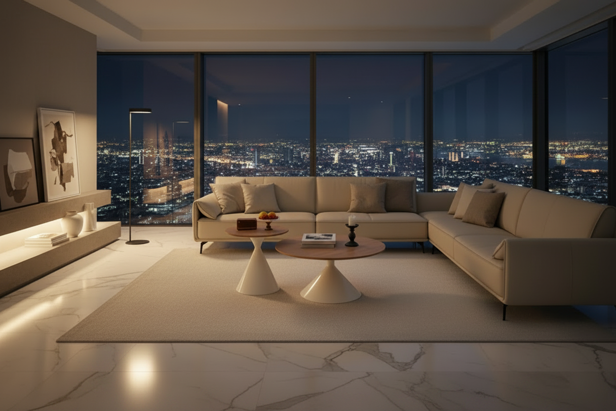 Living Room Night Scene 2